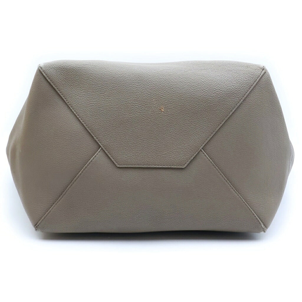 CELINE(セリーヌ) カバファントム スモール トートバッグ ショルダーバッグ レザー グレージュ