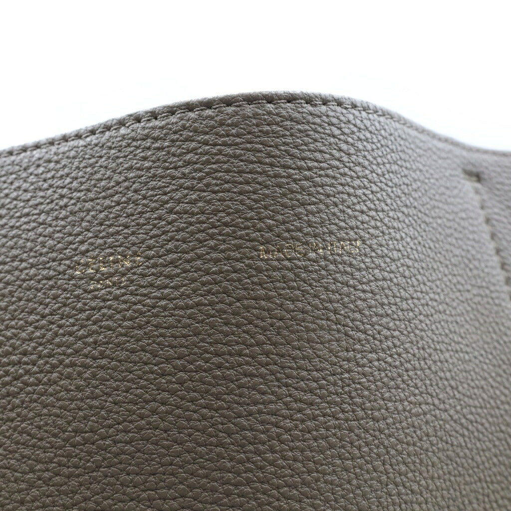 CELINE(セリーヌ) カバファントム スモール トートバッグ ショルダーバッグ レザー グレージュ