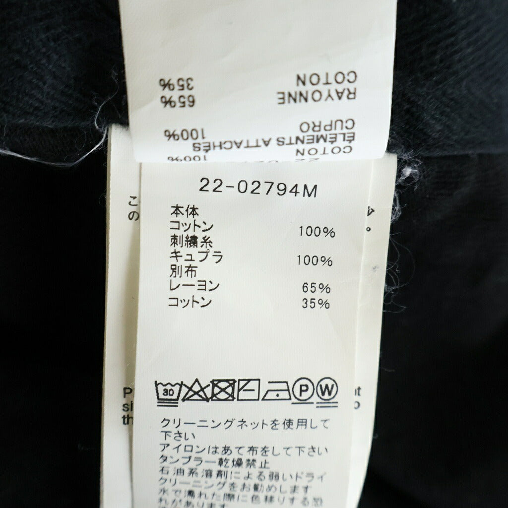 Sacai(サカイ) 22SS エンブロイダリー クルーネック 半袖Tシャツ カットソー ブラック 22-02794M