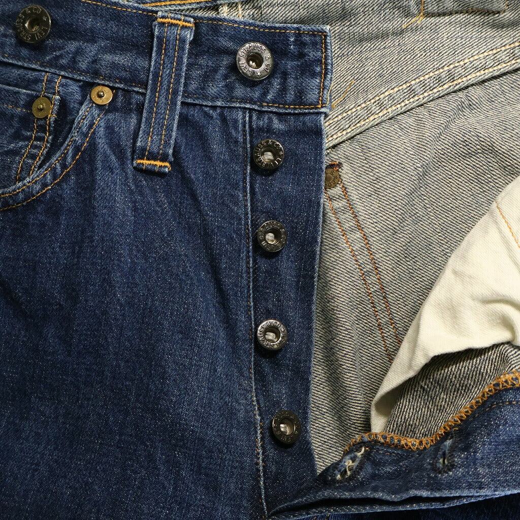 Levi's(リーバイス) 90S VINTAGE ヴィンテージ 201 復刻 USA製 ボタン裏555 バレンシア工場 シンチバッグ ボタンフライ デニムパンツ インディゴ 20201-0020