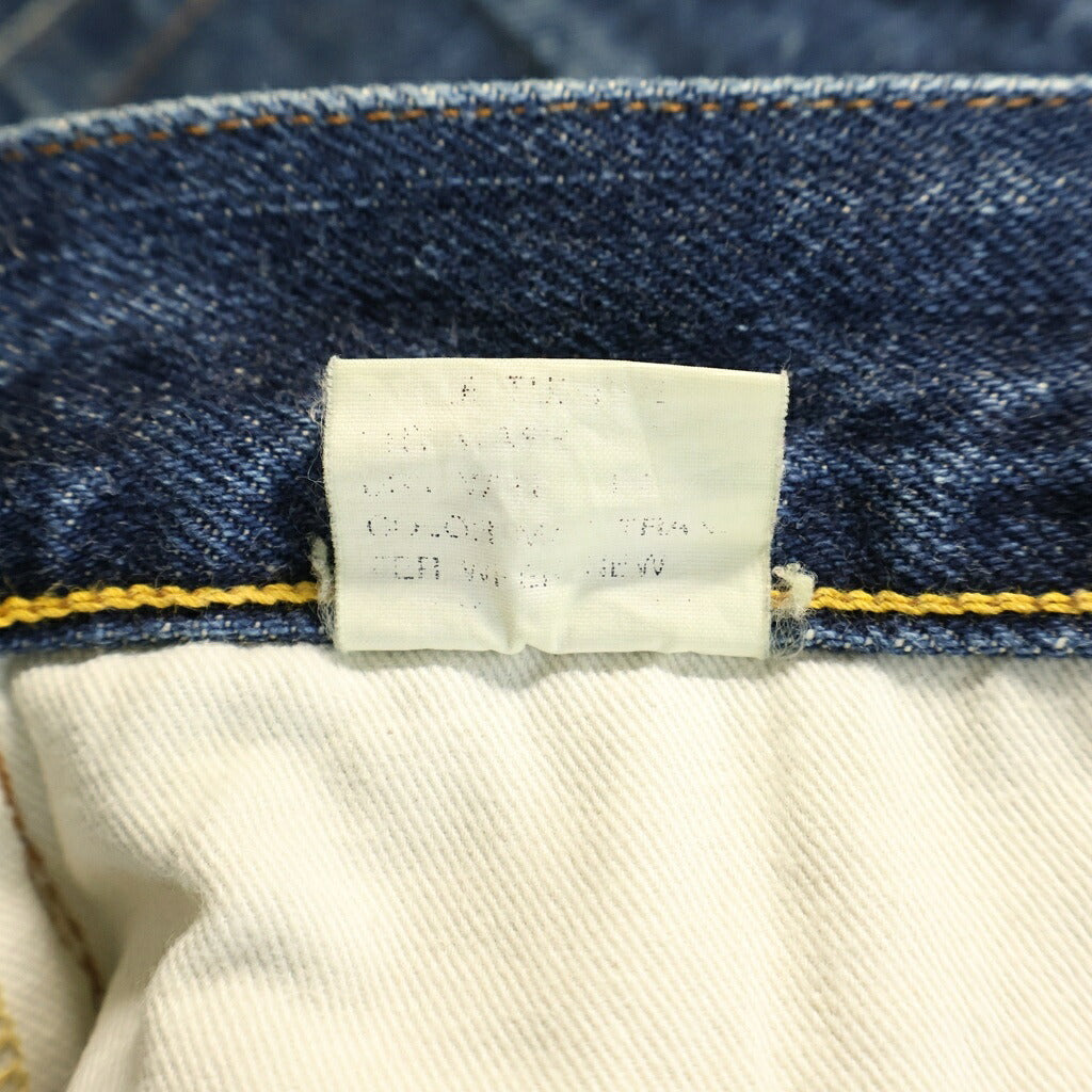 EVISU(エビス) 90S VINTAGE No.2 STYLE CRAFT EVIS JEANS 2504XX シンチバック付き ストレート デニムパンツ インディゴ