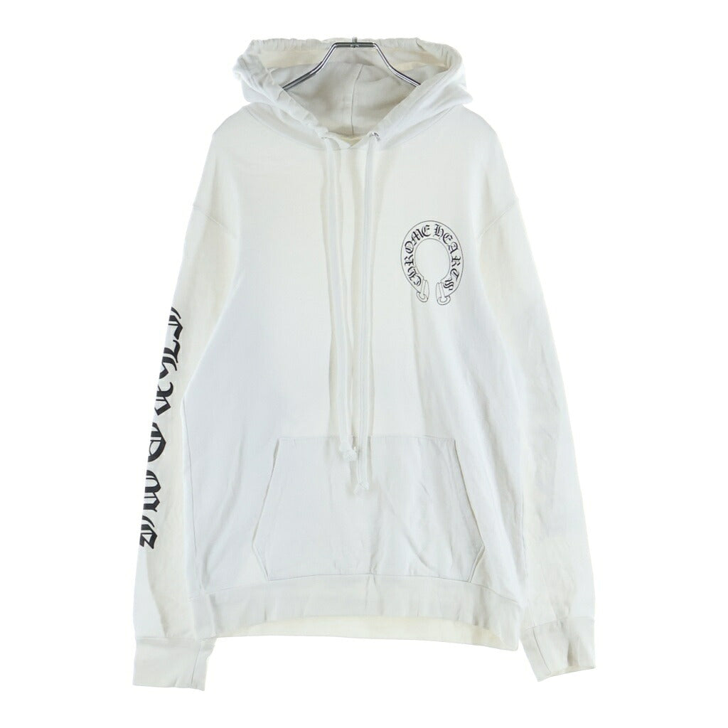 CHROME HEARTS(クロムハーツ) ×MATTY BOY CHOMPER SWTSHRT HD PLVR マッティボーイ チョンパー ホースシューフーディ プルオーバースウェットパーカー ホワイト