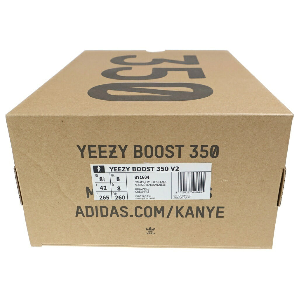 adidas(アディダス) YEEZY BOOST 350 V2 イージーブースト350 メッシュローカットスニーカー ブラック US8.5/26.5cm BY1604