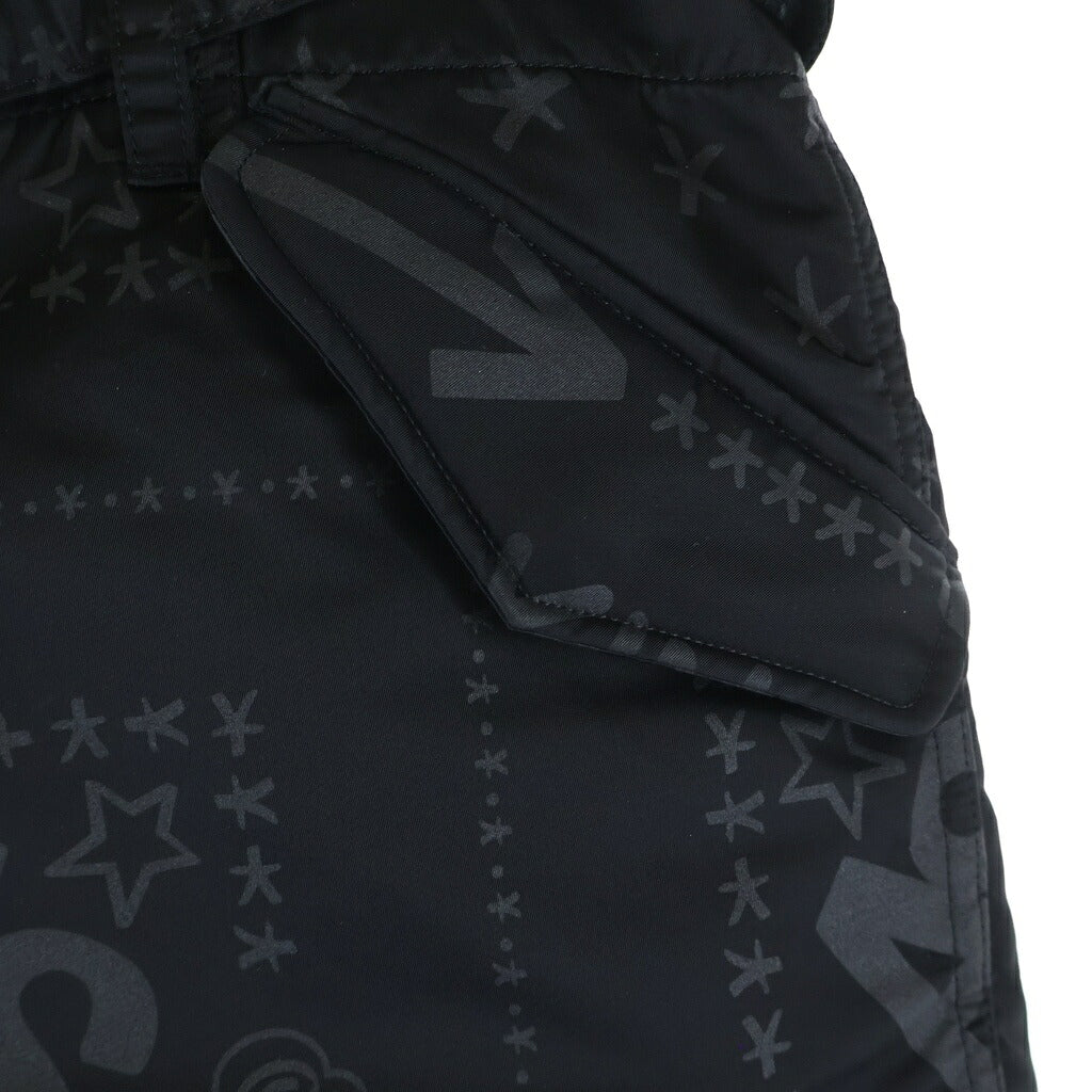 Sacai(サカイ) 23SS ERIC HAZE BANDANA PRINT SHORTS エリック ヘイズ バンダナ プリント ショーツ ブラック 23-02964M
