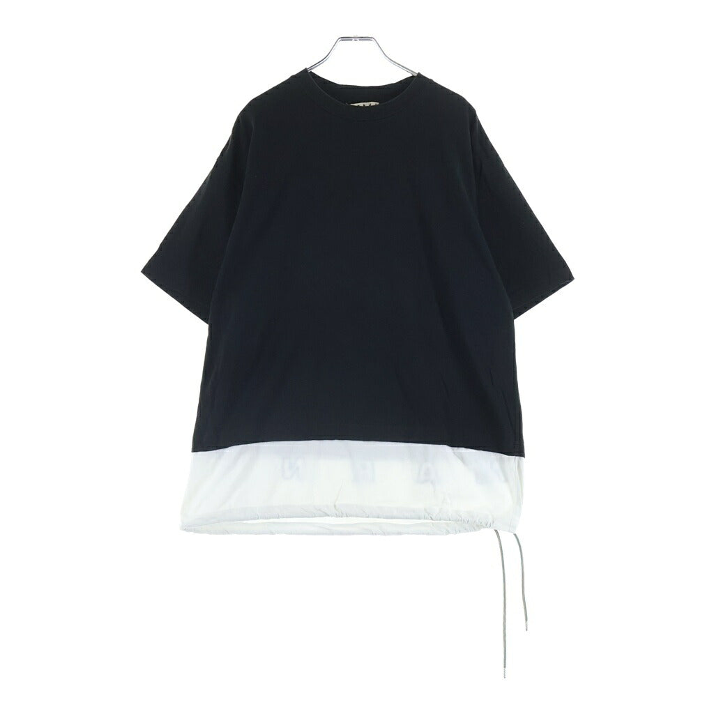 MARNI(マルニ) 20SS レイヤード クルーネック 半袖Tシャツ カットソー ブラック HUMU0034QS