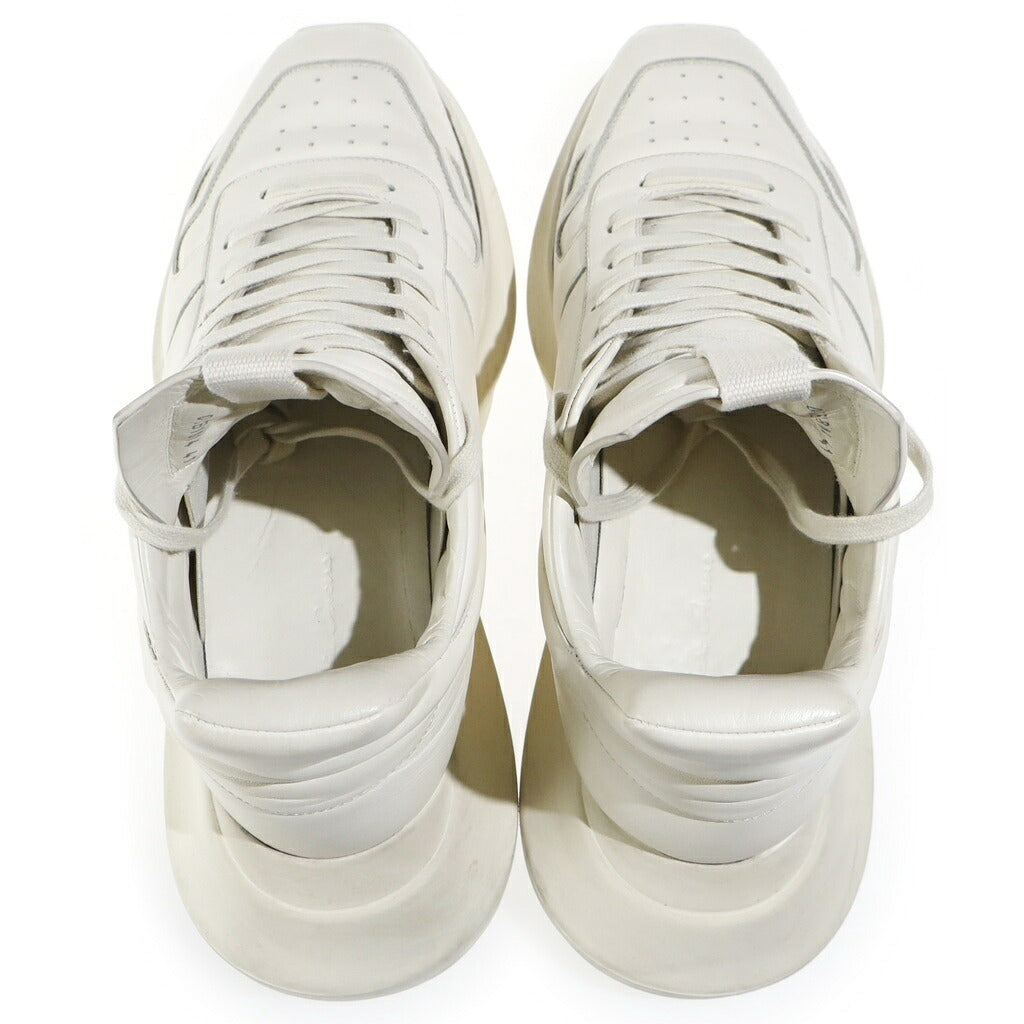 Rick Owens(リックオウエンス) 22AW STROBE GETH RUNNER ストロボ ゲス ランナー ローカットスニーカー ホワイト RU01B1814