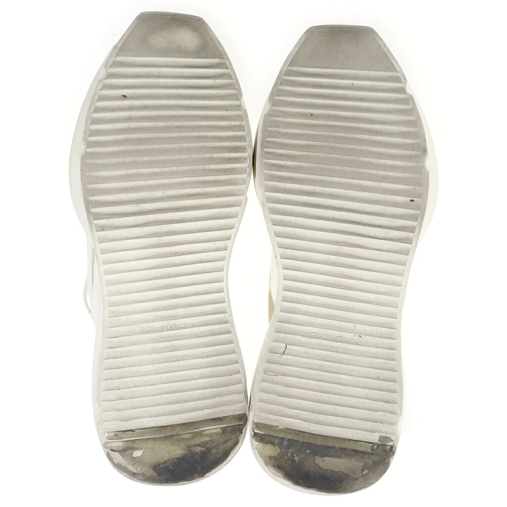 Rick Owens(リックオウエンス) 22AW STROBE GETH RUNNER ストロボ ゲス ランナー ローカットスニーカー ホワイト RU01B1814