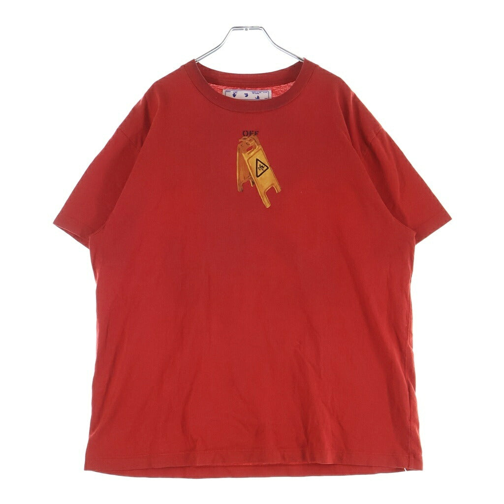 OFF-WHITE(オフホワイト) ■20AW バックアロープリントTシャツ レッド OMAA038F20FAB001