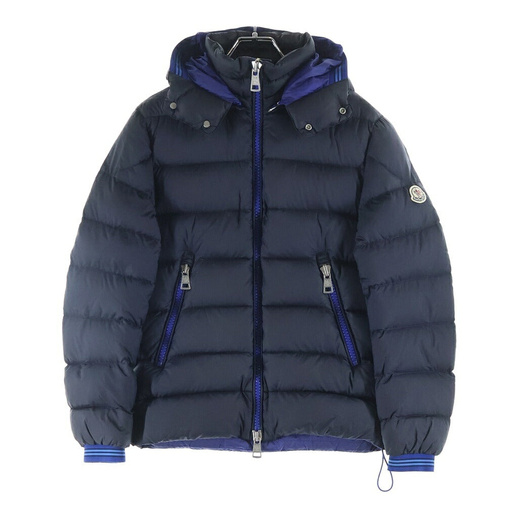 MONCLER(モンクレール) 15AW THOULE GIUBBOTTO トゥール フーデッド ジップアップ ナイロン ダウンジャケット ブラック/ブルー A20914189949 53334
