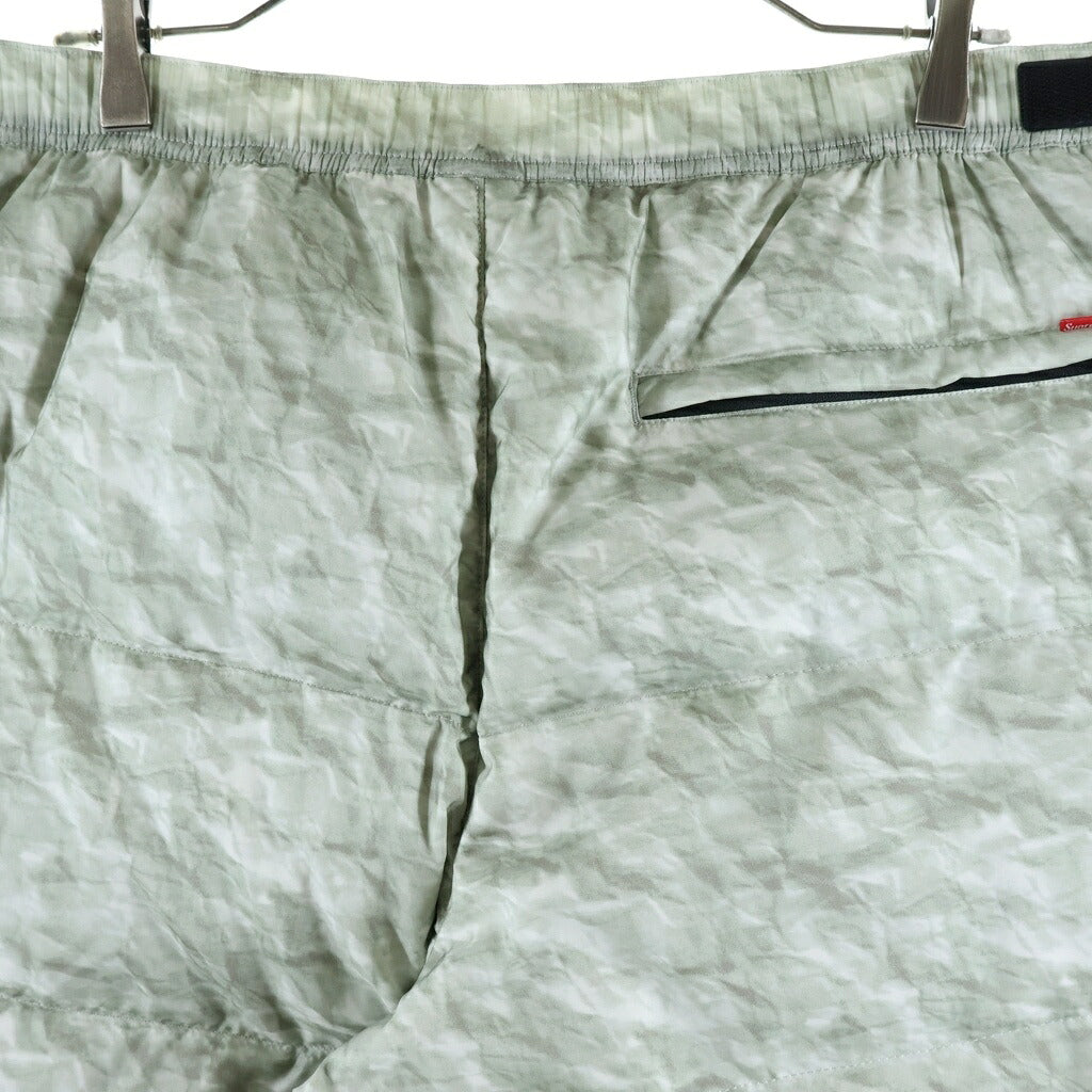 SUPREME(シュプリーム) 19AW ×THE NORTH FACE Paper Print Nuptse Pants ザ ノースフェイス ペーパープリント ヌプシパンツ グレー ND91805I