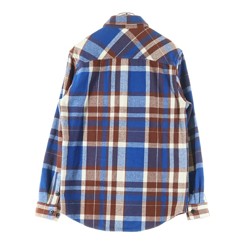 SUPREME(シュプリーム) 14AW Heavyweight Plaid Shirt ヘビーウェイト プレイド フランネル 長袖チェック シャツ ブラウン