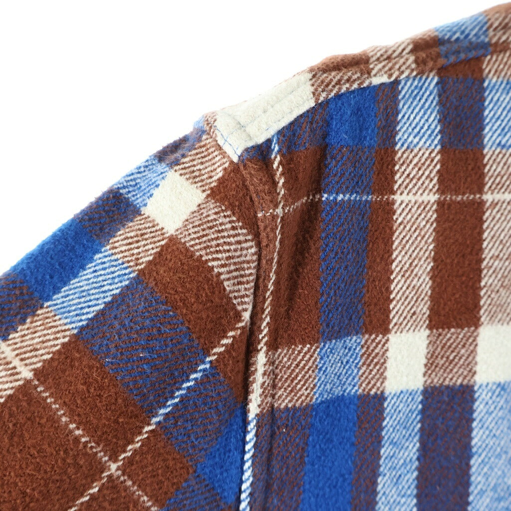 SUPREME(シュプリーム) 14AW Heavyweight Plaid Shirt ヘビーウェイト プレイド フランネル 長袖チェック シャツ ブラウン