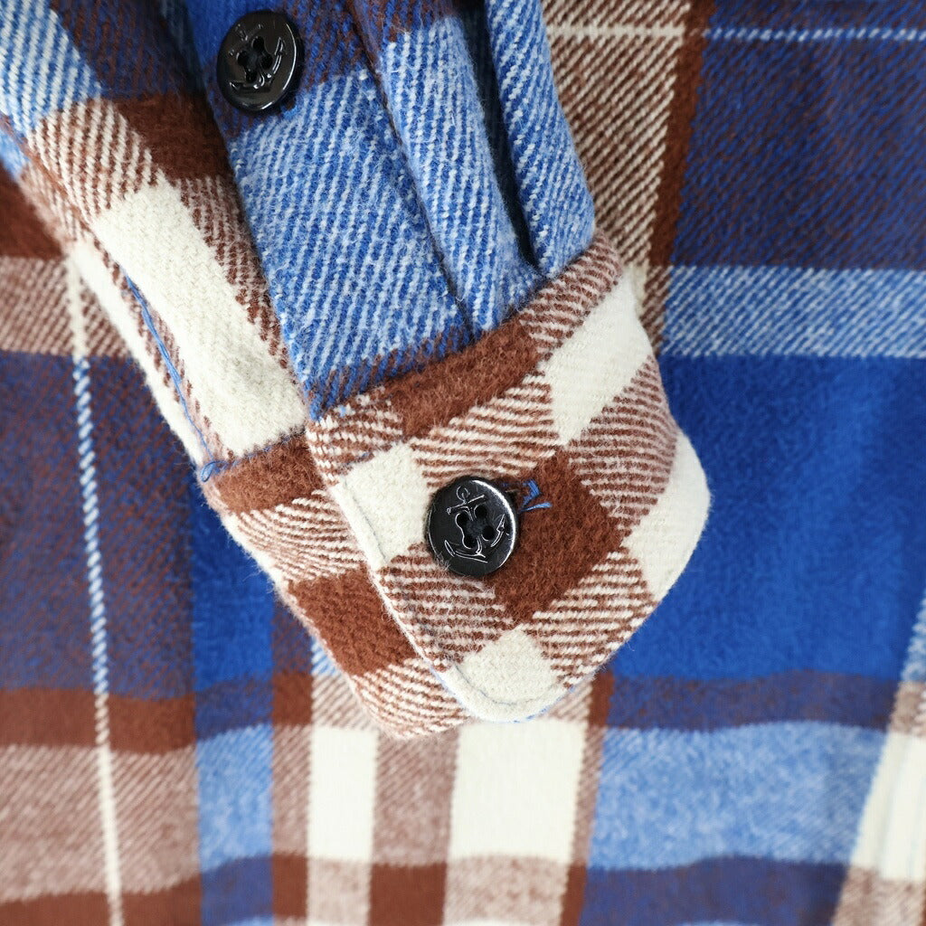 SUPREME(シュプリーム) 14AW Heavyweight Plaid Shirt ヘビーウェイト プレイド フランネル 長袖チェック シャツ ブラウン