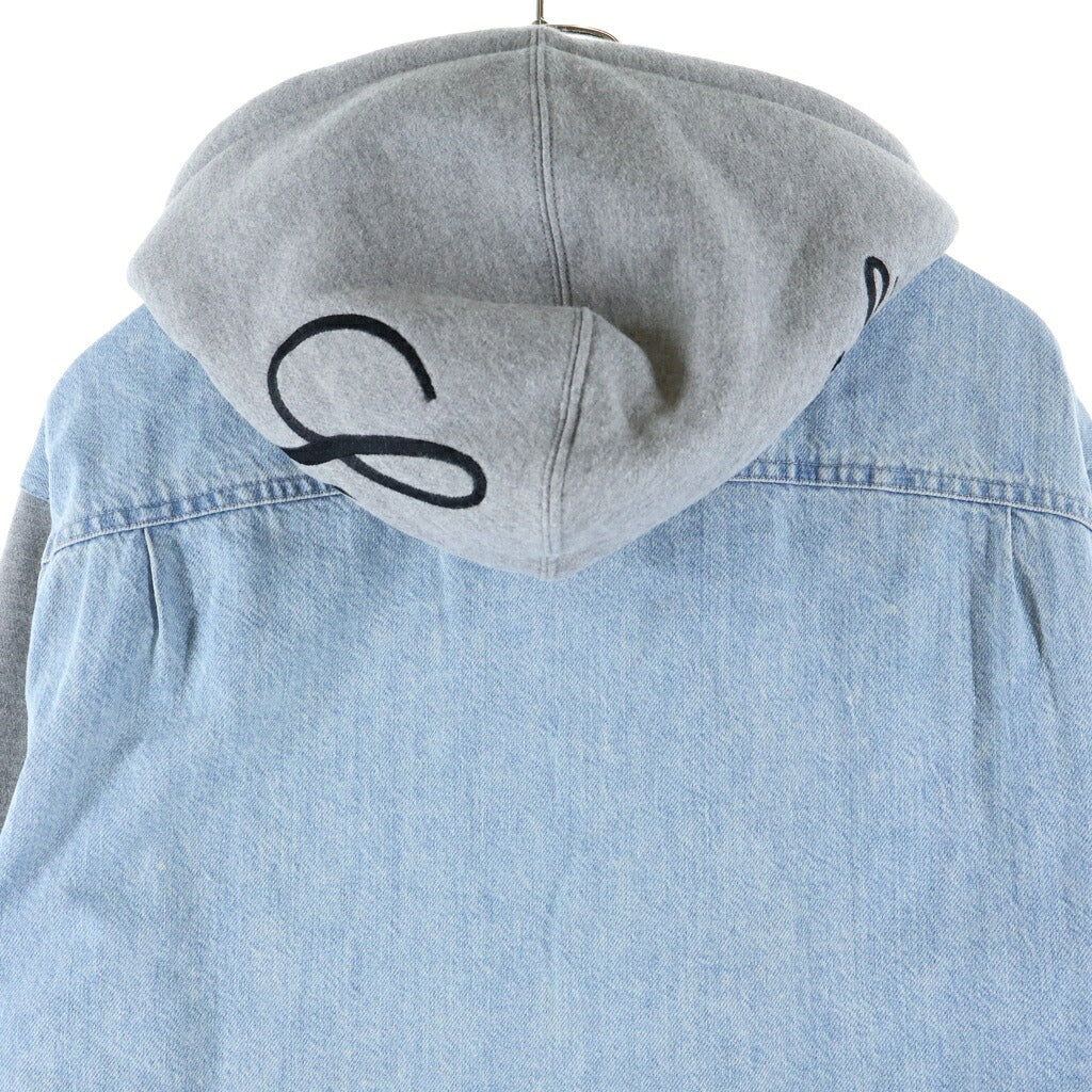 SUPREME(シュプリーム) 22AW Fleece Hooded Denim Shirt フリース フーデッド デニム シャツ インディゴ