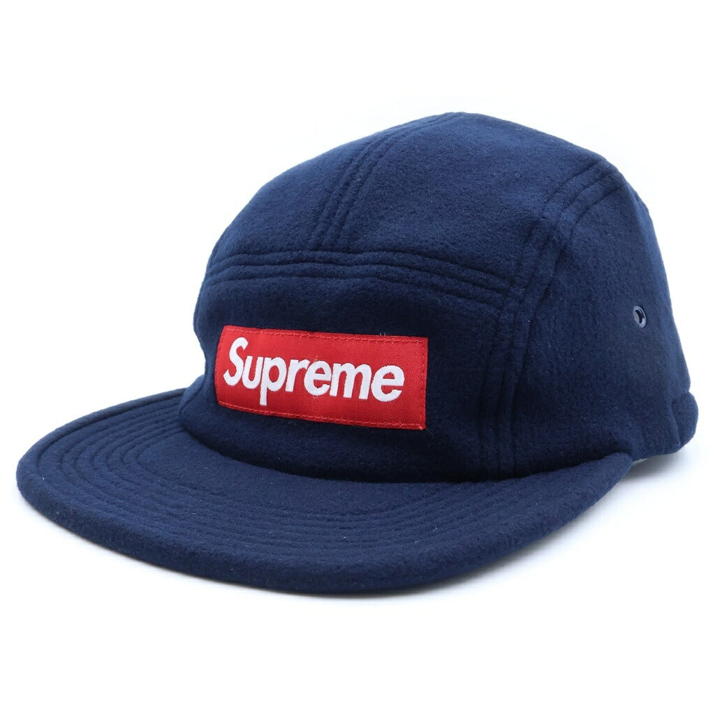 SUPREME(シュプリーム) 18AW Fleece Pullcord Camp Cap フリース プルコード キャンプキャップ ネイビー