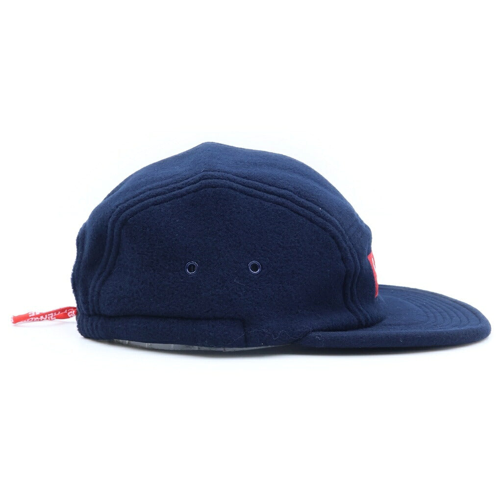 SUPREME(シュプリーム) 18AW Fleece Pullcord Camp Cap フリース プルコード キャンプキャップ ネイビー