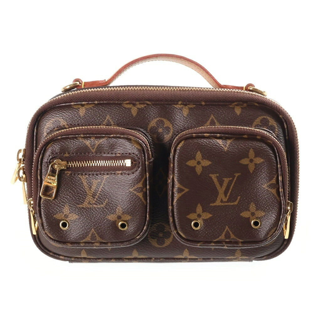 LOUIS VUITTON(ルイヴィトン) モノグラム ユーティリティ ボディバッグ ウエストバッグ PVC×レザー ブラウン M80446 ICタイプ