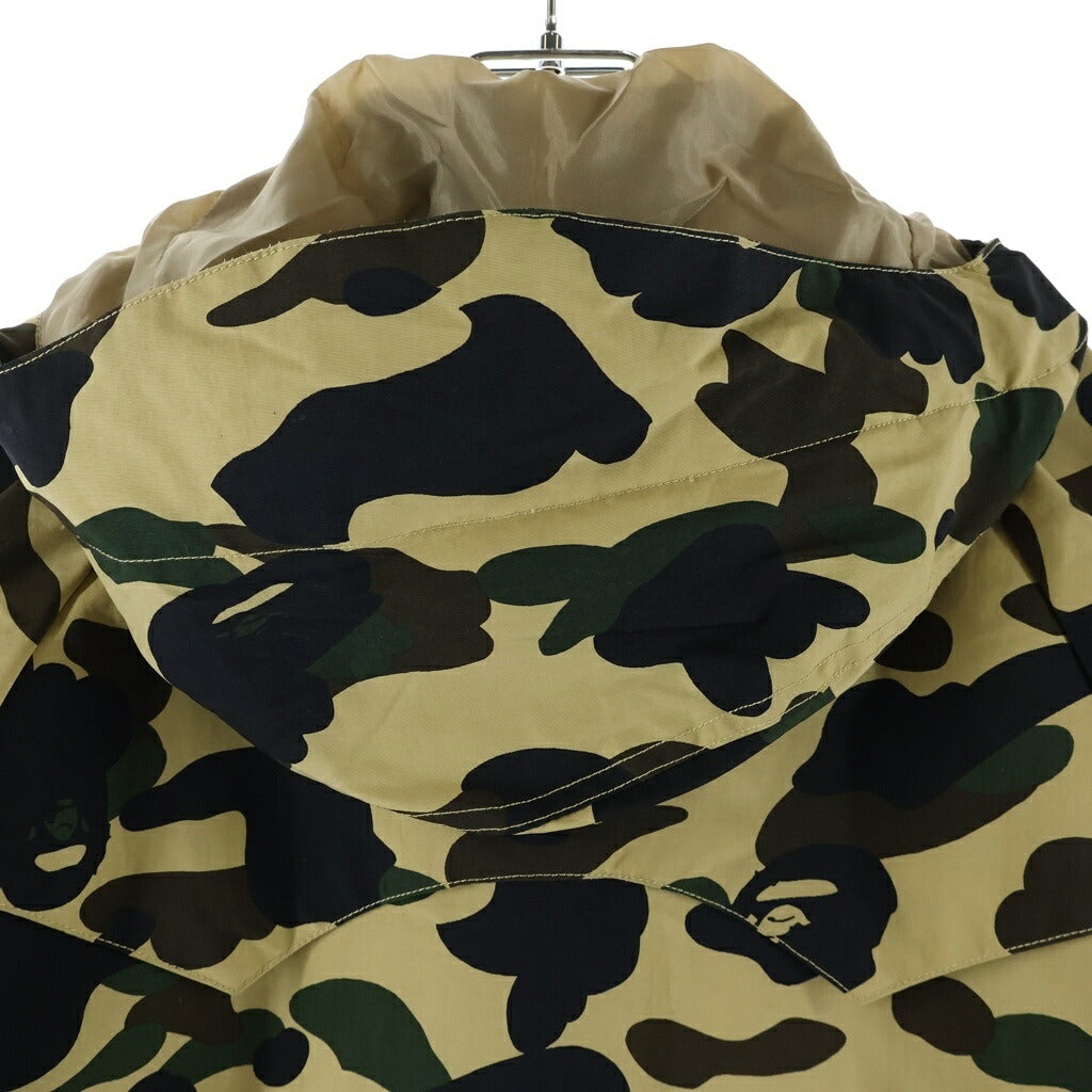 A BATHING APE(アベイシングエイプ) 1ST CAMO SNOWBOARD JACKET 1stイエローカモ スノーボードジャケット マウンテンパーカー イエロー/グリーン/ブラック