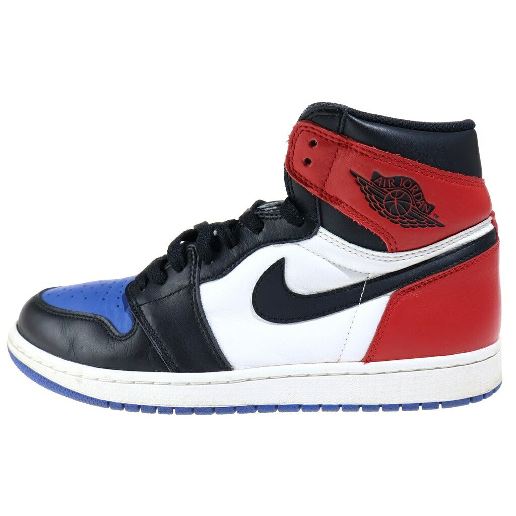 NIKE(ナイキ) AIR JORDAN 1 RETRO HIGH OG TOP 3 555088‐026 エアジョーダン1 トップ ハイカットスニーカー ブラック/レッド/ブルー US9/27cm 555088-026