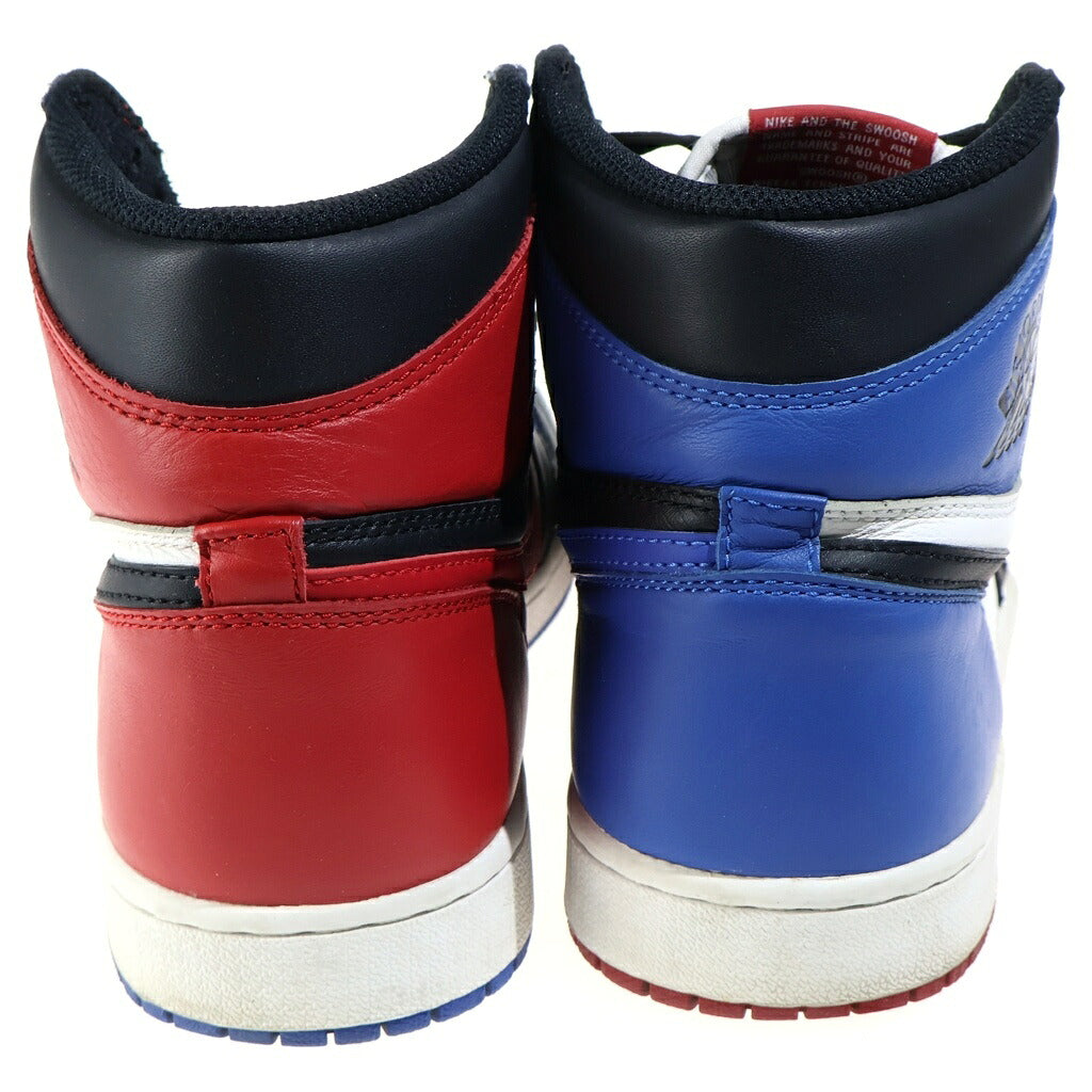 NIKE(ナイキ) AIR JORDAN 1 RETRO HIGH OG TOP 3 555088‐026 エアジョーダン1 トップ ハイカットスニーカー ブラック/レッド/ブルー US9/27cm 555088-026