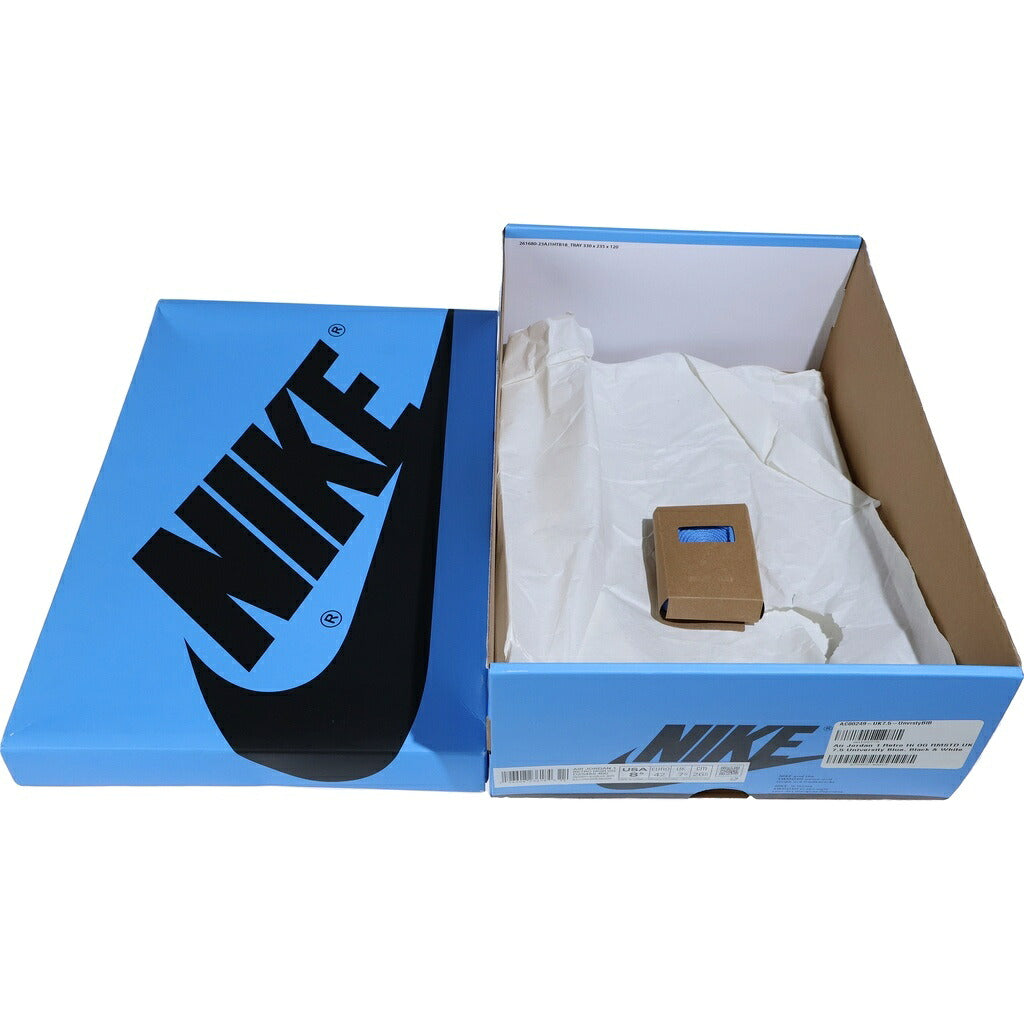 NIKE(ナイキ) AIR JORDAN 1 RETRO HIGH OG エアジョーダン1 レトロ ハイカットスニーカー ホワイト/ブルー US8.5/26.5cm DZ5485-400