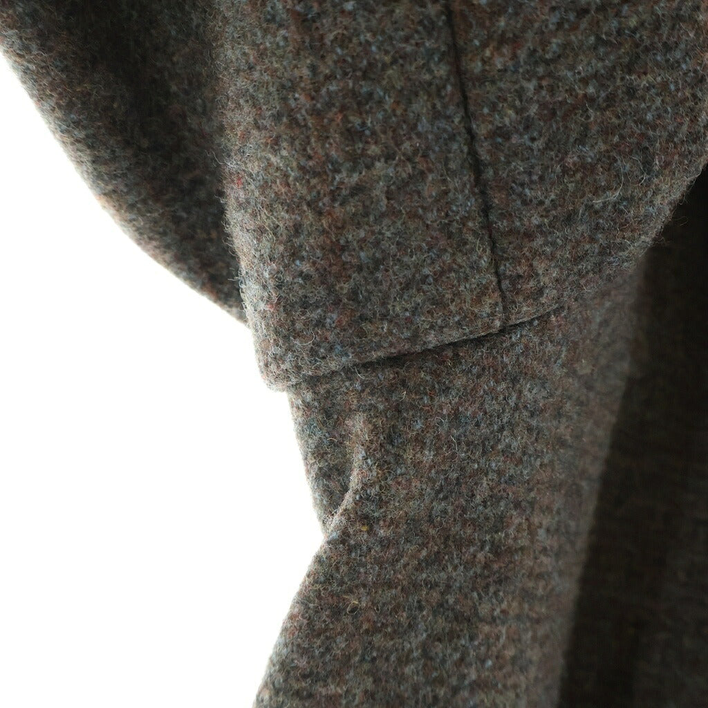 COMME des GARCONS HOMME PLUS(コムデギャルソンオムプリュス) 98AW ウールツイード マオカラー4Bジャケット/ウール ツイード ロングパンツ セットアップスーツ ブラウン PJ-04054S AD1998