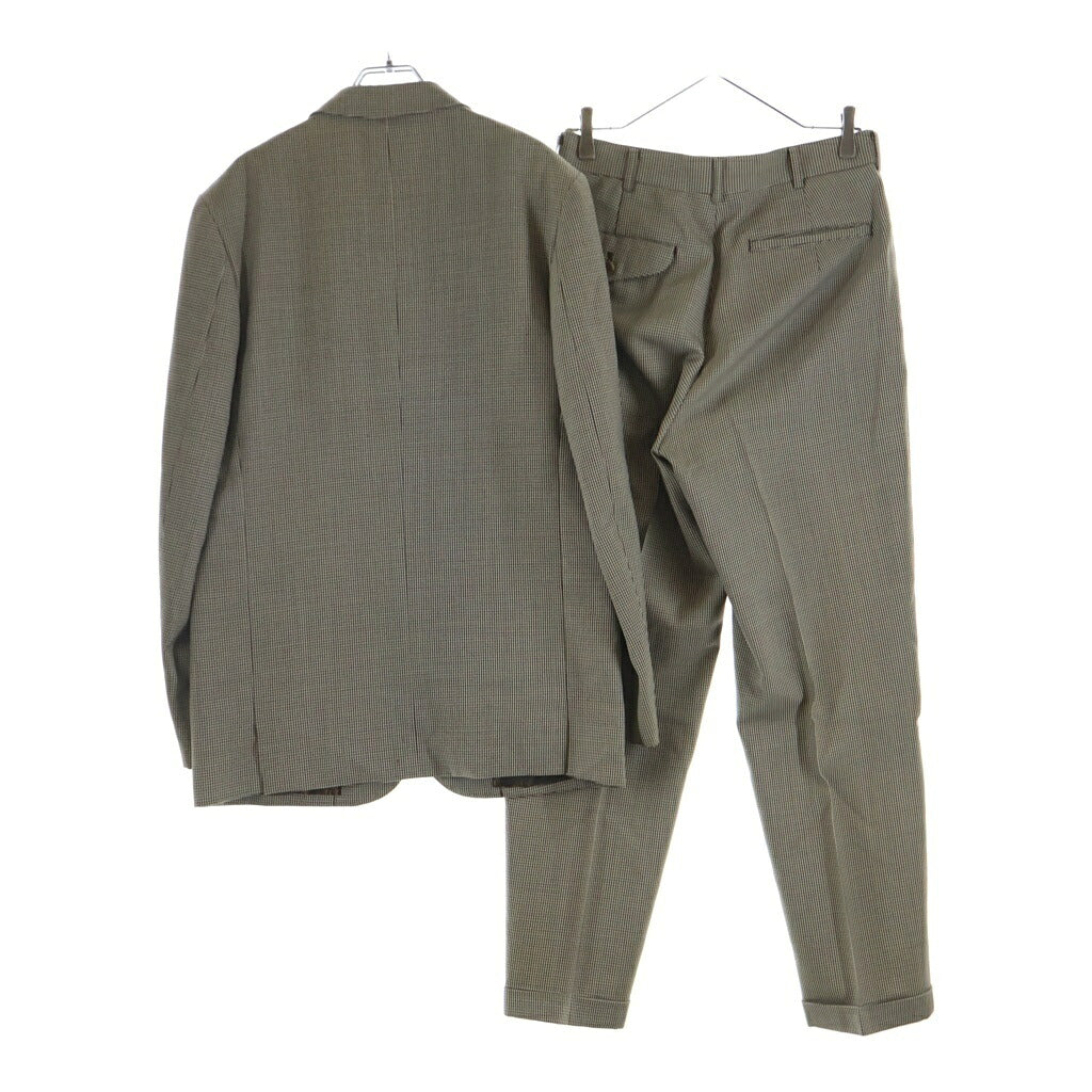 COMME des GARCONS HOMME PLUS(コムデギャルソンオムプリュス) 01AW サイケデリック期 千鳥格子 3B ツイード テーラードジャケット/スラックス ロングパンツ セットアップスーツ グレー PC-J010/PC-P006 AD2001