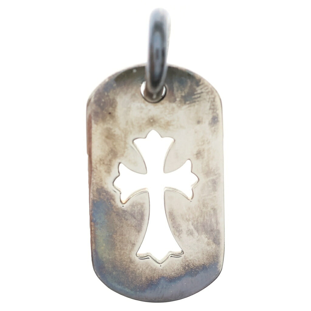 CHROME HEARTS(クロムハーツ) D TAG SML CO CRS カットアウトクロスドッグタグ スモール ペンダントトップ シルバー BCA242