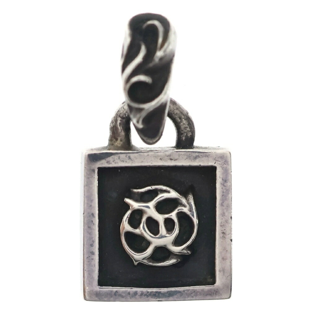 CHROME HEARTS(クロムハーツ) FRAMED FLRL フレームド フローラル ネックレス ペンダントトップ シルバー