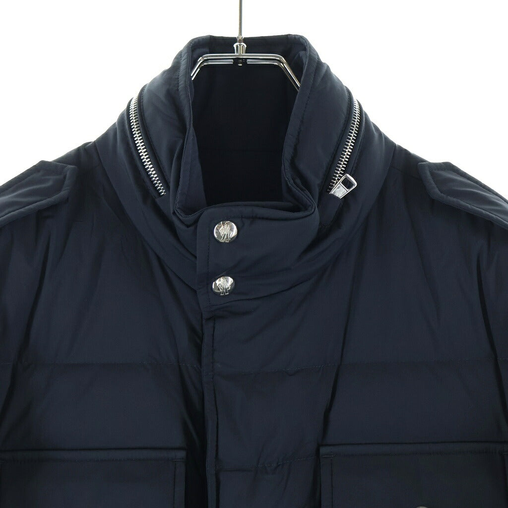 MONCLER(モンクレール) 23AW FALAGE GIUBBOTTO マルチポケット ジップアップ リバーシブル ナイロン ダウンジャケット ネイビー I20911B00003 595FK