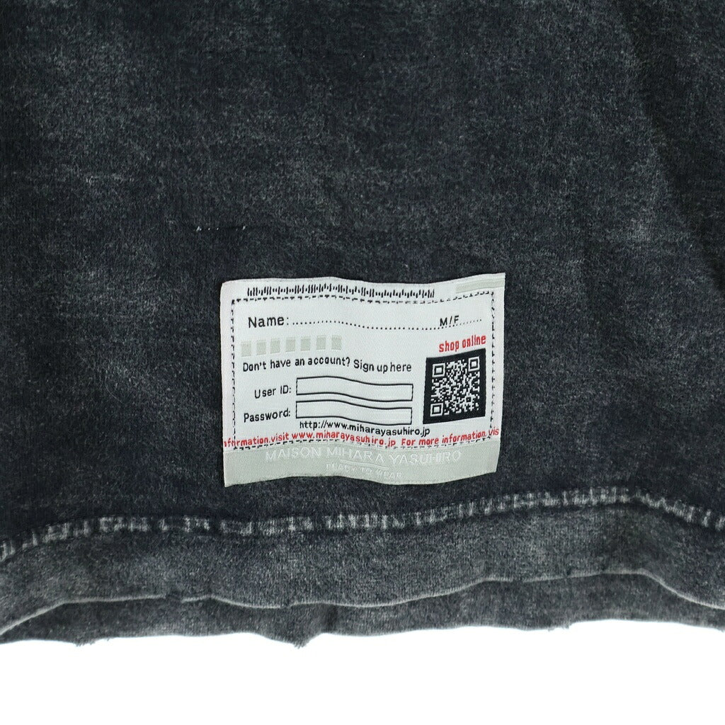 MAISON MIHARAYASUHIRO(メゾンミハラヤスヒロ) 24AW DISTRESSED CAT PRINT T-SHIRT ブリーチ加工 キャットプリント クルーネック 半袖Tシャツ カットソー グレー A13TS611