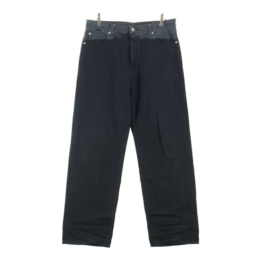 WILDSIDE YOHJI YAMAMOTO(ワイルドサイド ヨウジ ヤマモト) 24AW ×NOMA t.d GRADATION DENIM PANTS ×ノーマティーディー グラデーション デニムパンツ ブラック N38-YDE02