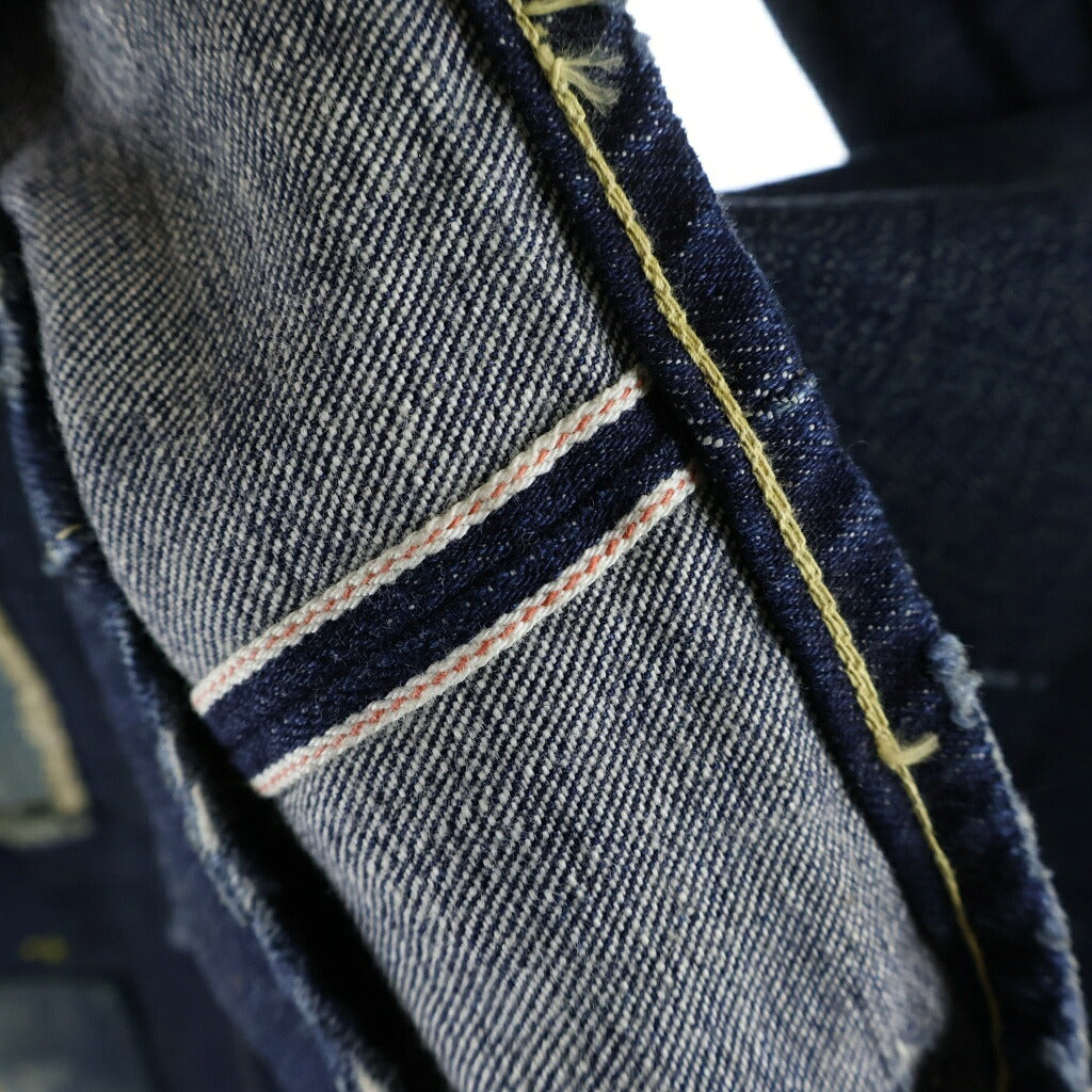 Levi's(リーバイス) 501XX 1955年モデル 日本製 ビッグE 赤耳セルビッチ レイバークラッシュド ボタンフライ デニムパンツ インディゴ 55501-0061