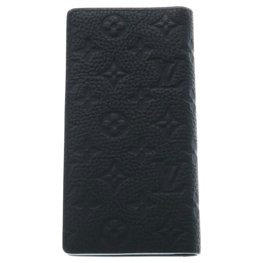 LOUIS VUITTON(ルイヴィトン) モノグラム トリヨン ポルトフォイユブラザ レザーロングウォレット 2つ折り財布 ブラック M69038