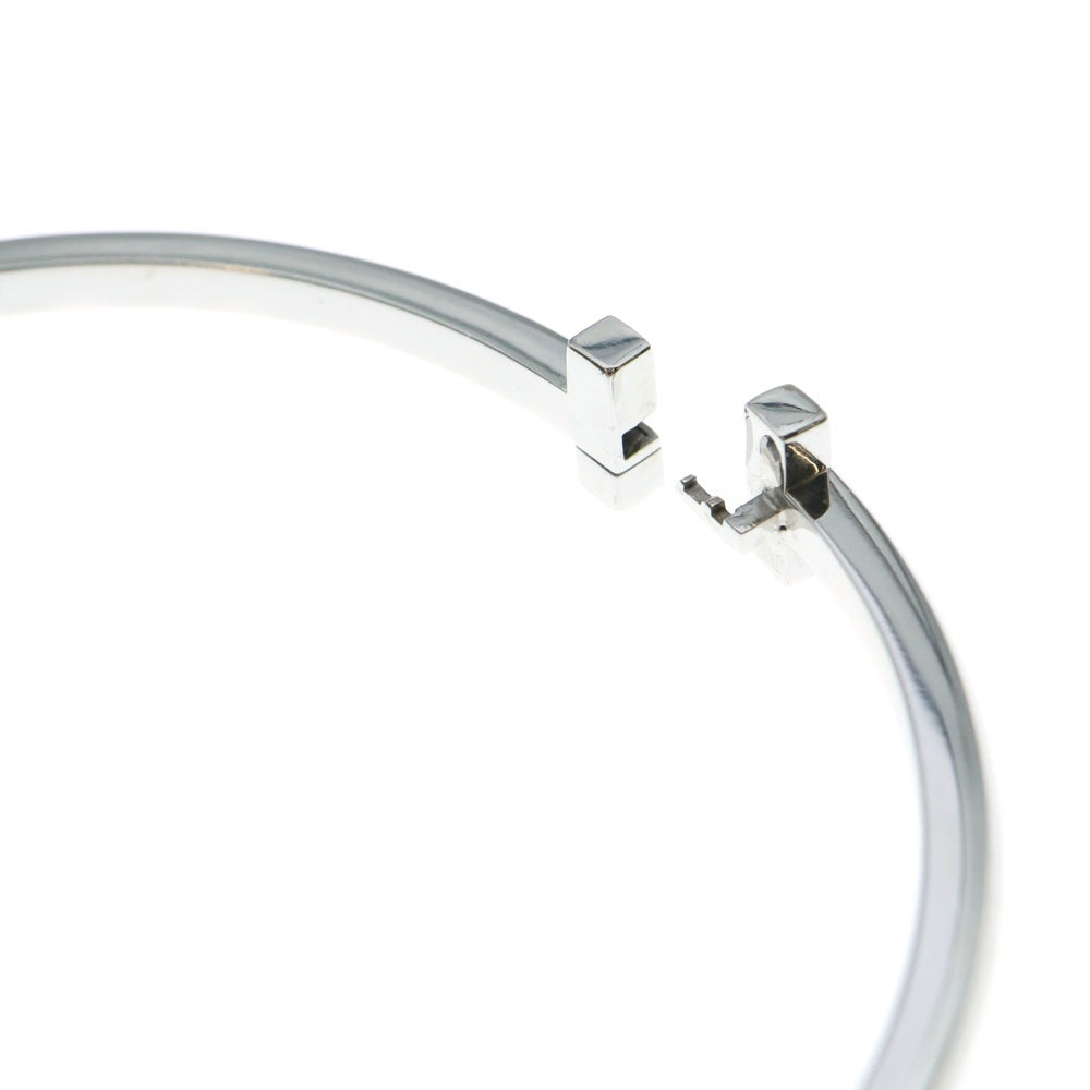 TIFFANY&Co(ティファニー) Tワン ナロー ダイヤモンド ヒンジ ブレスレット ホワイトゴールド K18WG D1.07