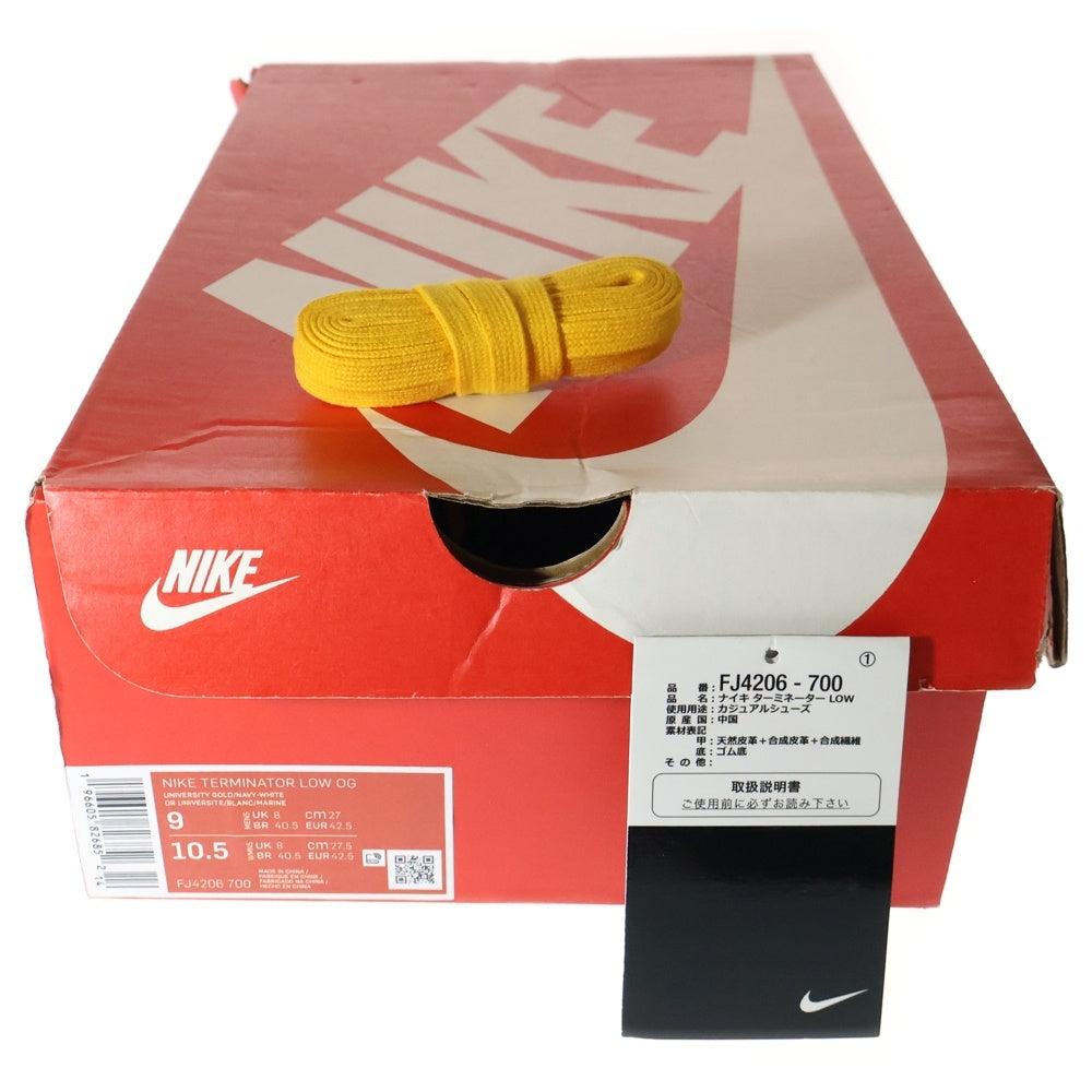 NIKE(ナイキ) TERMINATOR LOW OG ターミネーター ローカットスニーカー イエロー/ネイビー US9/27.0cm FJ4206-700