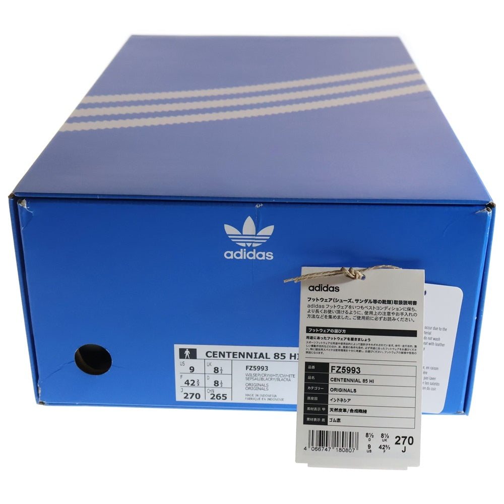 adidas Originals(アディダスオリジナルス) CENTENNIAL 85 HI FZ5993 センテニアル 85 ハイカット Sepia White セピア FZ5993 US9/27.0cm レッド