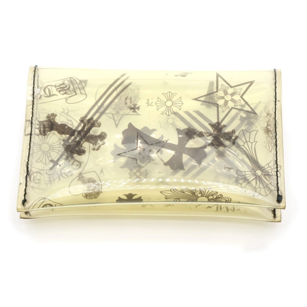 CHROME HEARTS(クロムハーツ) Patch Card Case PVC クリア マルチカードケース 名刺入れ ブラック