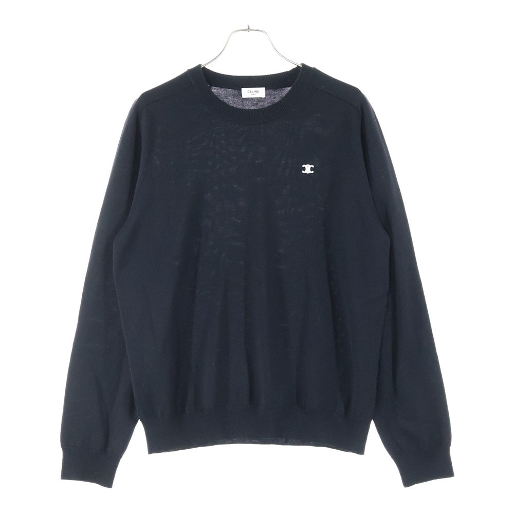 CELINE(セリーヌ) トリオンフ ロゴ クルーネックニット セーター ブラック 2AH80322U.38NO