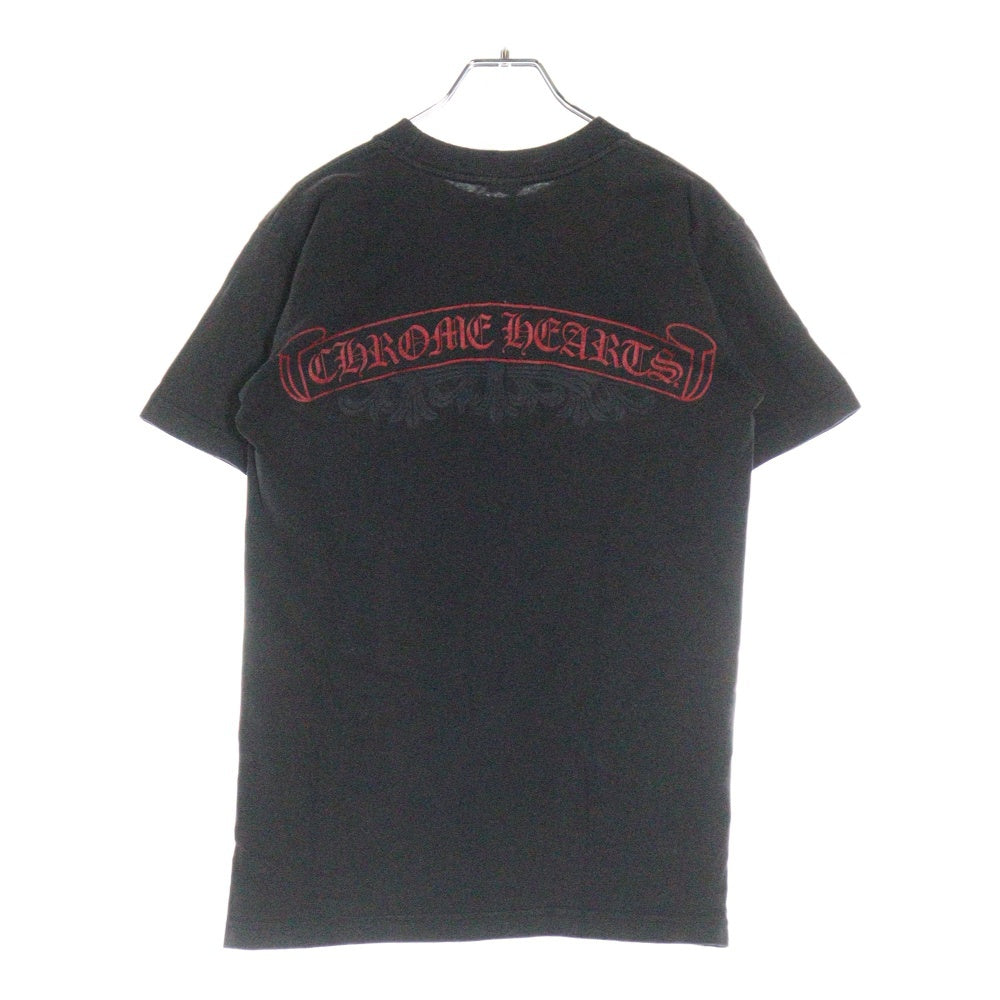 CHROME HEARTS(クロムハーツ) OLD Scroll Label オールド バックスクロールラベル クルーネック 半袖Tシャツ カットソー ブラック