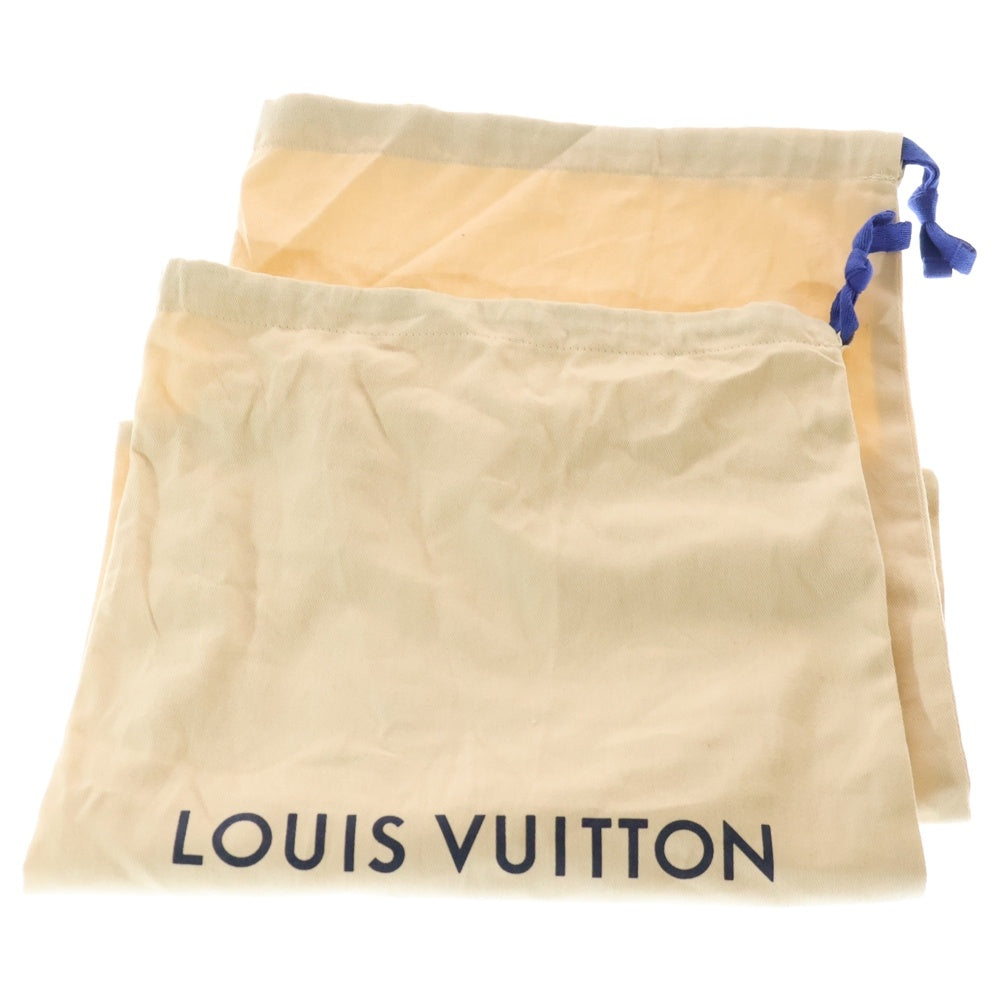 LOUIS VUITTON(ルイヴィトン) リヴォリライン モノグラム エンボスレザー レースアップ ローカットシューズ スニーカー ブラック