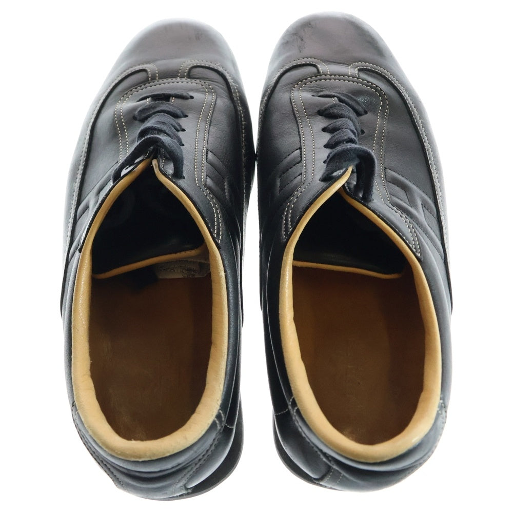 HERMES(エルメス) クイック Hロゴ レザー ローカットシューズ スニーカー ブラック