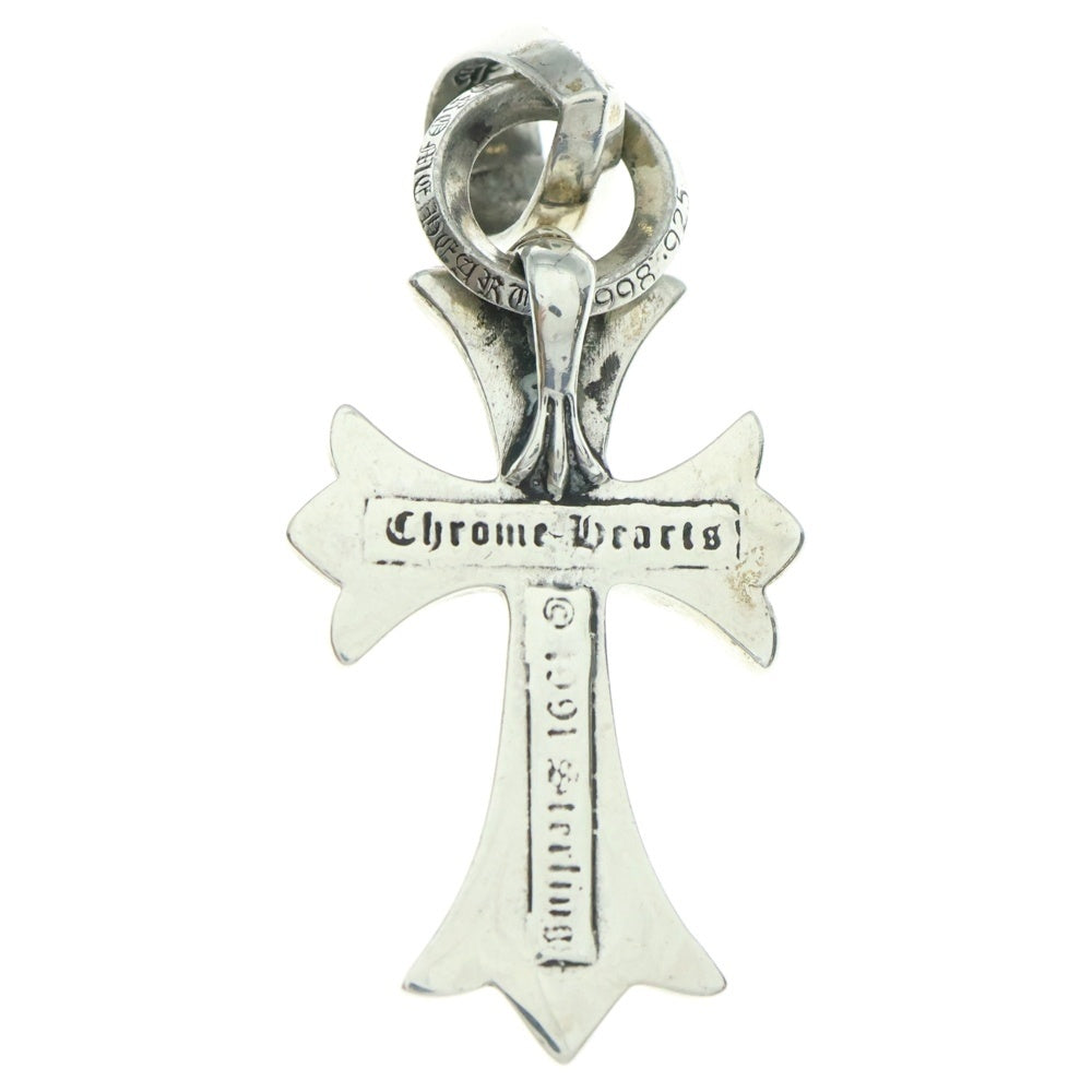 CHROME HEARTS(クロムハーツ) CH CRS SML W/BALE Wベイル スモールCHクロス ペンダントトップ シルバー BCA218