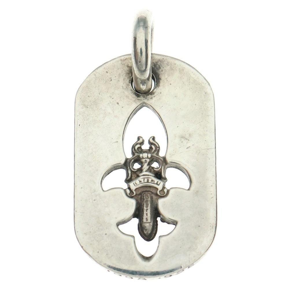 CHROME HEARTS(クロムハーツ) D TAG SML FLE DAG フレアダガードッグタグ スモールドッグタグ ネックレストップ シルバー
