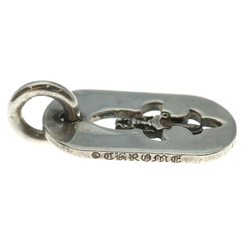 CHROME HEARTS(クロムハーツ) D TAG SML FLE DAG フレアダガードッグタグ スモールドッグタグ ネックレストップ シルバー