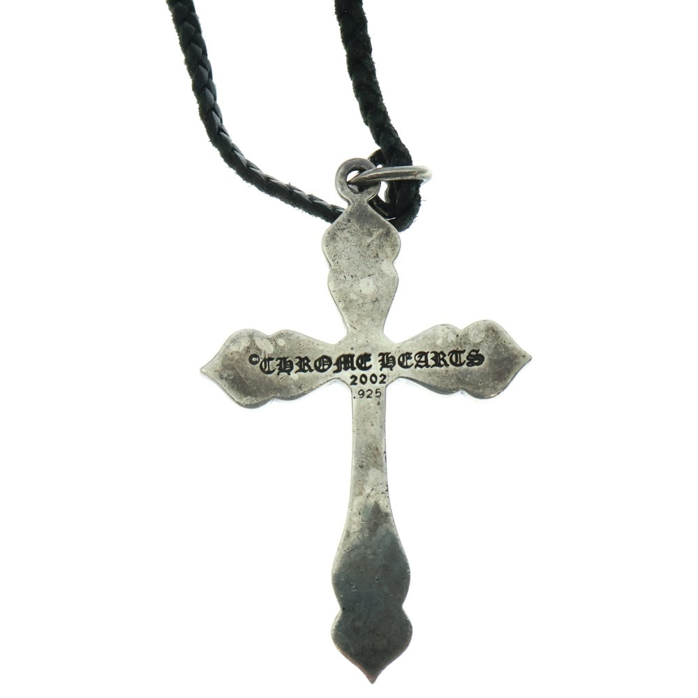 CHROME HEARTS(クロムハーツ) LRG SPADE CROSS ラージスペードクロス ペンダントトップ レザーブレイド ネックレストップ シルバー