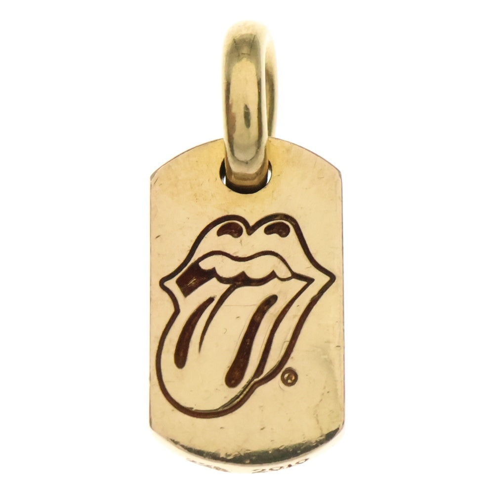 CHROME HEARTS(クロムハーツ) 22K TINY LIPS & TONGUE DOGTAG タイニードッグタグ リップアンドタン ゴールド