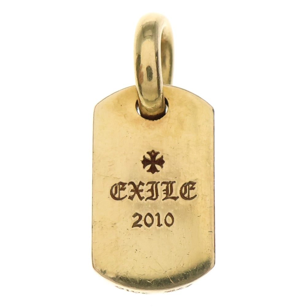 CHROME HEARTS(クロムハーツ) 22K TINY LIPS & TONGUE DOGTAG タイニードッグタグ リップアンドタン ゴールド