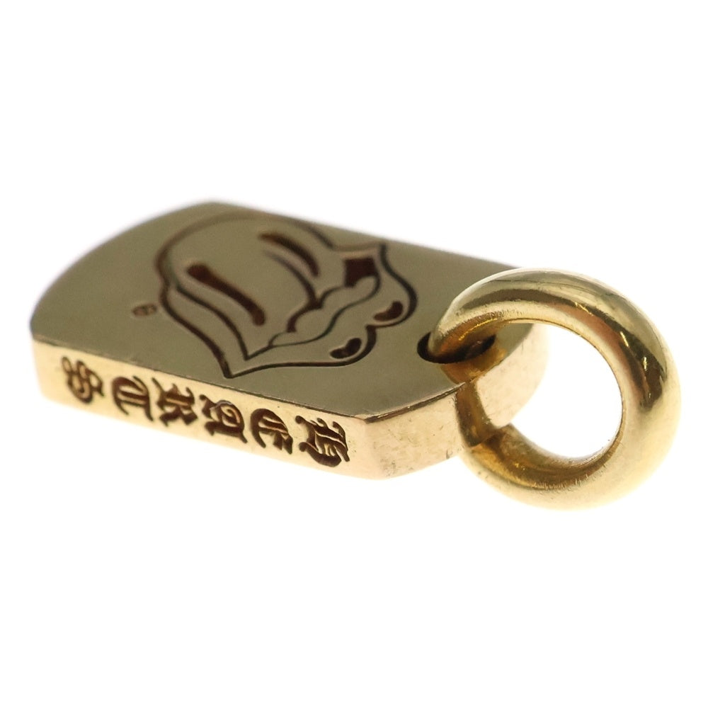 CHROME HEARTS(クロムハーツ) 22K TINY LIPS & TONGUE DOGTAG タイニードッグタグ リップアンドタン ゴールド