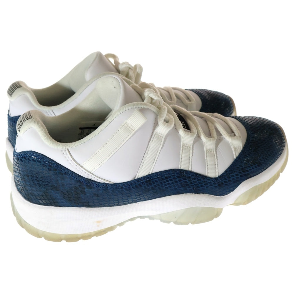 NIKE(ナイキ) AIR JORDAN 11 RETRO LOW LE SNAKESKIN エアジョーダン11 スネークスキン ローカットスニーカー ホワイト/ブルー US8.5/26.5cm CD6846-102